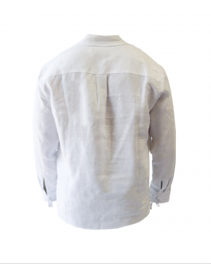White Italian linen shirt.